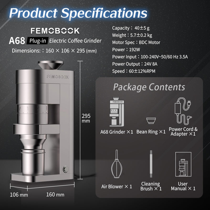 A68 Electric Coffee Grinder